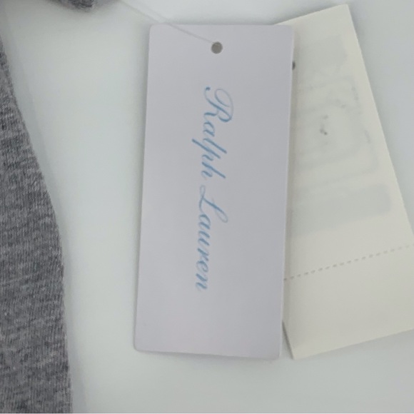 Ralph Lauren NWT Infant Heather Grey Script 'Polo' Logo Short Sleeve Tee, 3M - Picture 11 of 14
